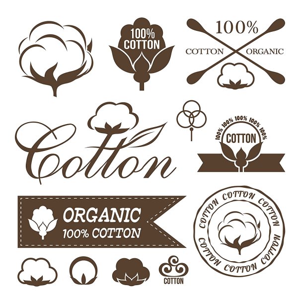 100 Хлопок значок