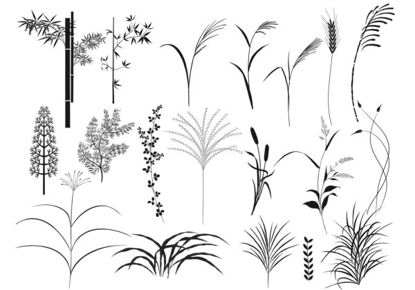Трава силуэт
