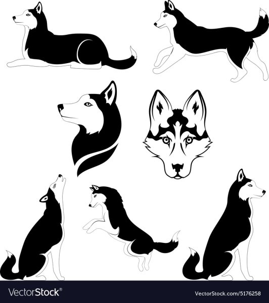 Хаски стилизация