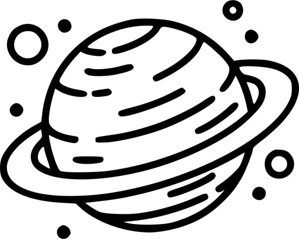 Планета черно белая