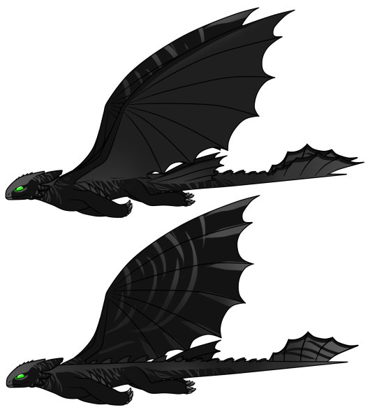 Силуэт дракона ночная фурия