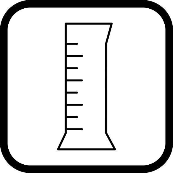 Мензурка вектор иконка