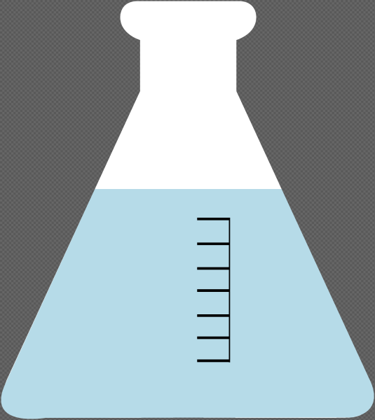 Мензурка на прозрачном фоне
