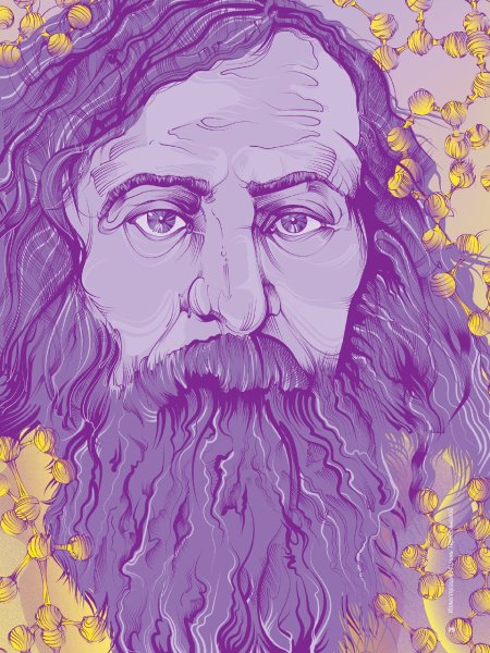 Векторный портрет Менделеева