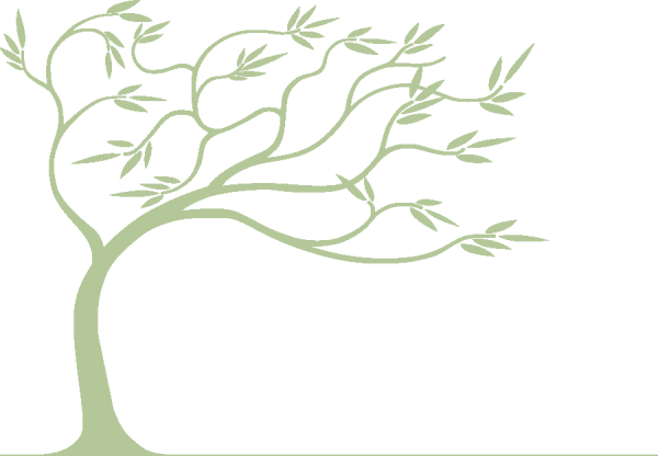 Дерево сбоку рисунка