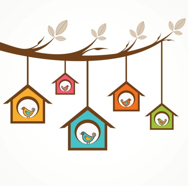 Кормушка для птиц вектор