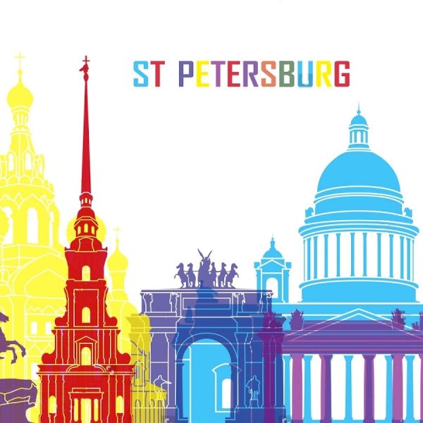 Векторные достопримечательности Питера