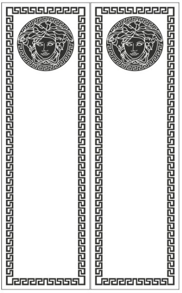 Пескоструйный рисунок Версаче