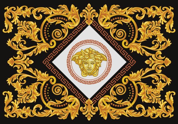 Версаче золото вектор