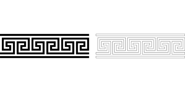 Римский орнамент Меандр