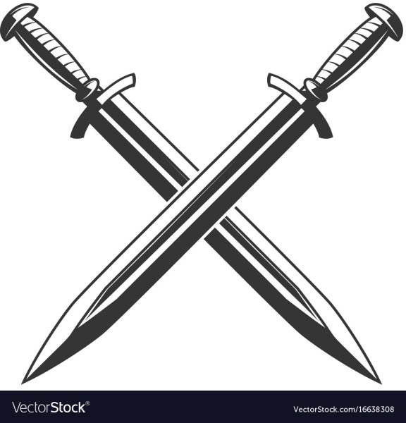 Логотип скрещенные шпаги Sword