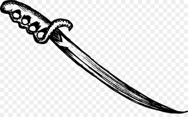 Сабля трафарет