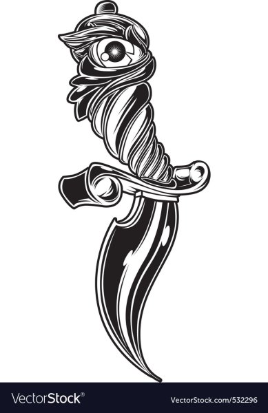 Кинжал вектор