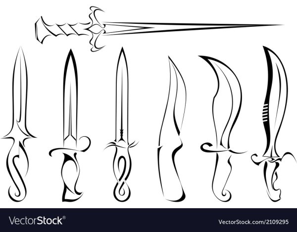 Стилизованный кинжал