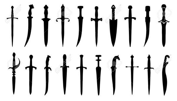 Кинжал силуэт