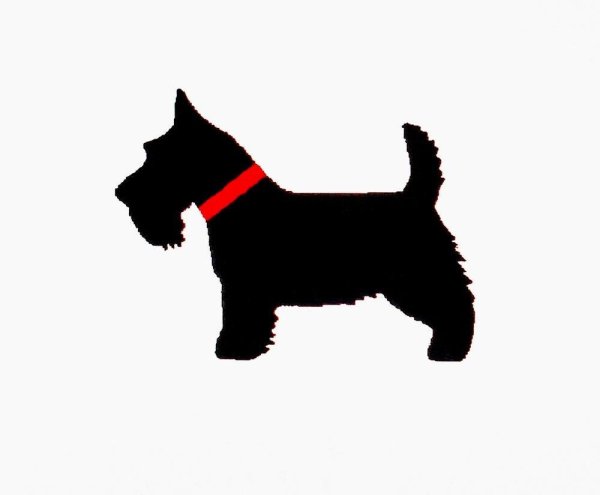 Скотч терьер силуэт