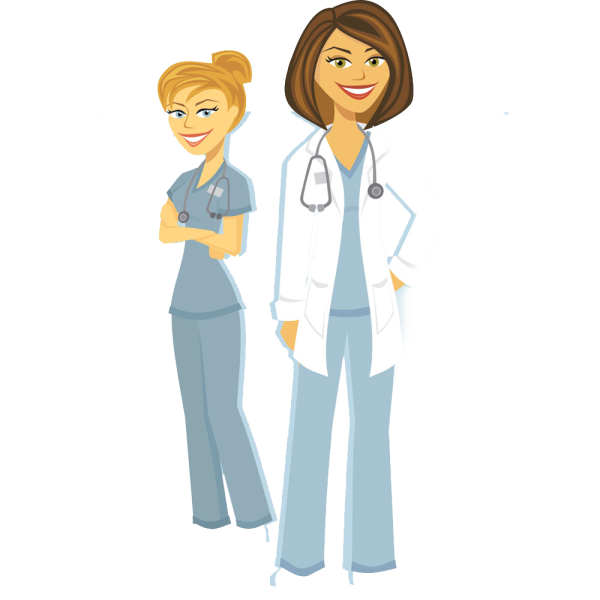 Старшая медсестра вектор