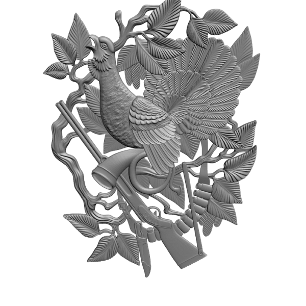 Барельеф модель Глухарь STL