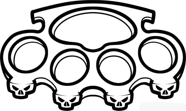 Трафарет кастета