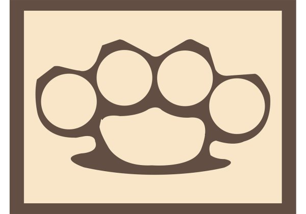 Трафарет кастета