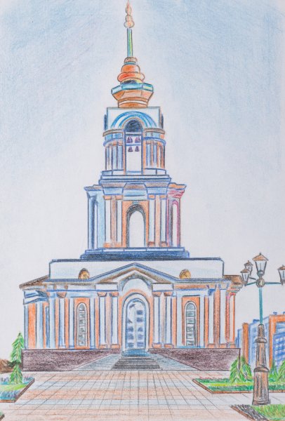 Контур зданий Москвы