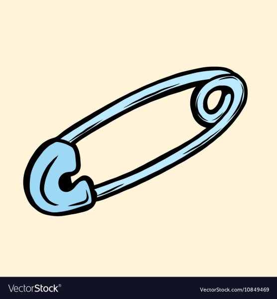 Красиво нарисованная булавка