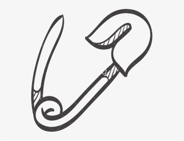 Булавка нарисованная