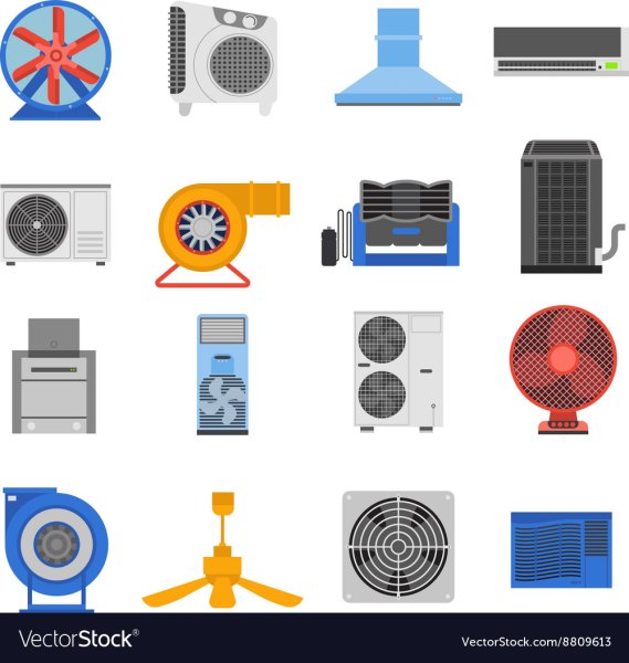 Вентиляция и кондиционирование иконка