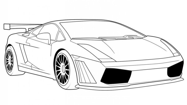 Раскраски для мальчиков Ламборгини авентадор