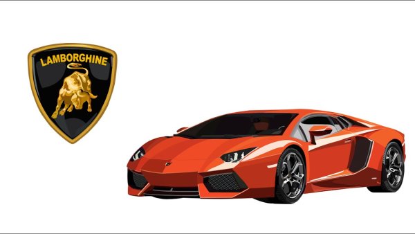 Ламборджини авентадор вектор