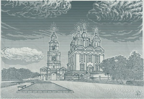 Астраханский Кремль рисунок