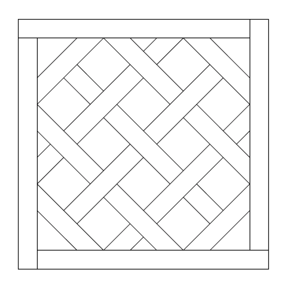 Рисунок укладки паркета