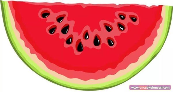 Кавайный Арбуз половинка