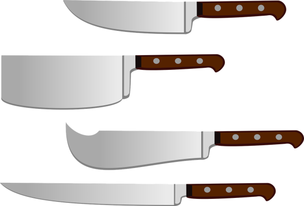 Кухонные ножи векторные