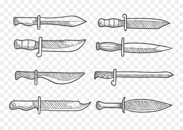 Нож рисунок