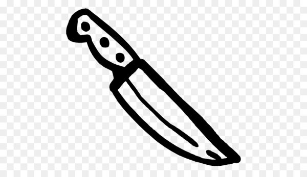 Нож раскраска для детей