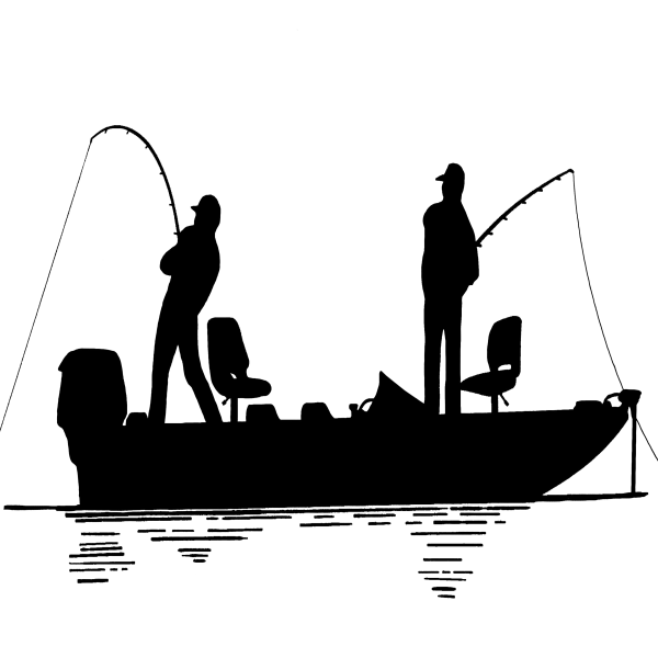 Силуэты рыбаков