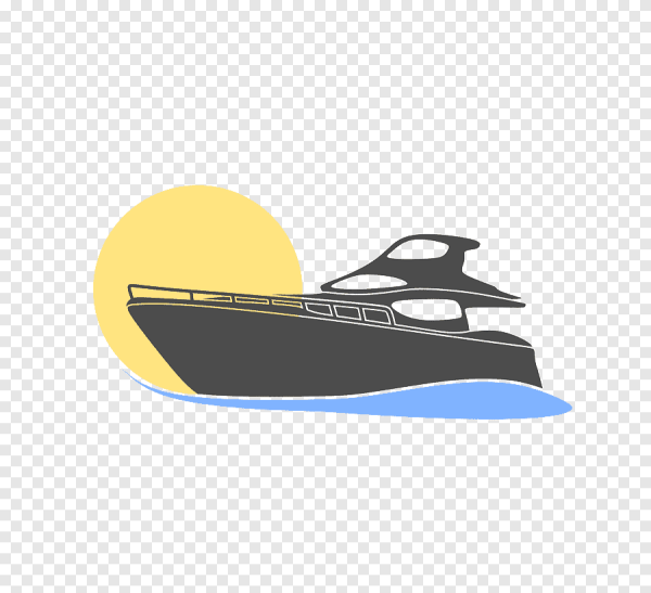 Катер силуэт