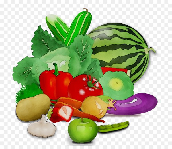 Векторные фрукты овощи