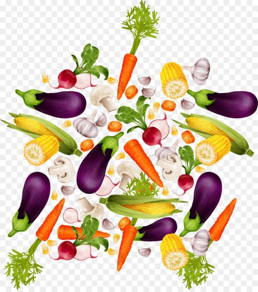 Стилизованные овощи