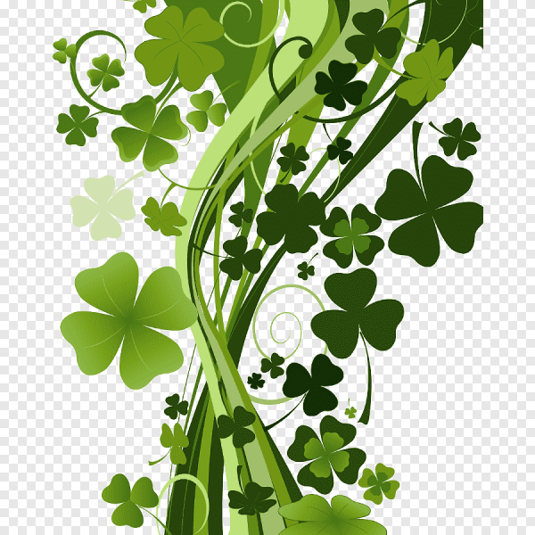 Стилизованный Клевер четырехлистный