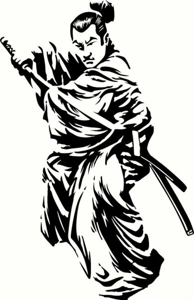 Самурай силуэт