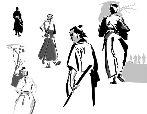 Векторное изображение Самурай