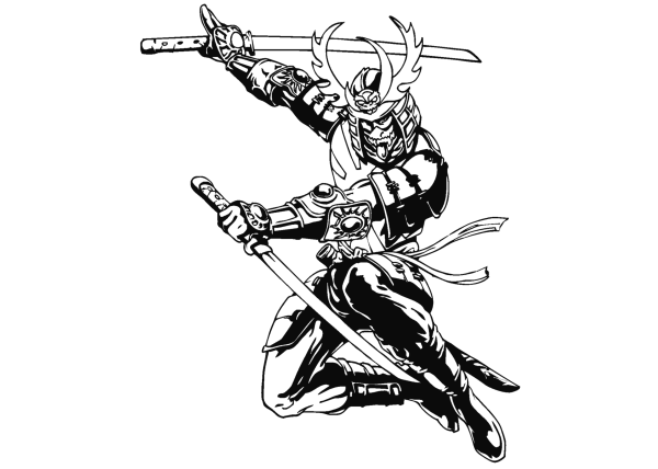 Наклейка Самурай