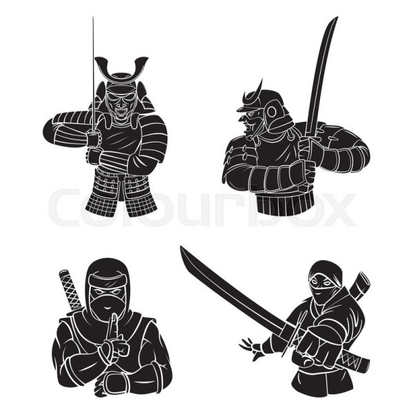 Векторная Графика Самурай