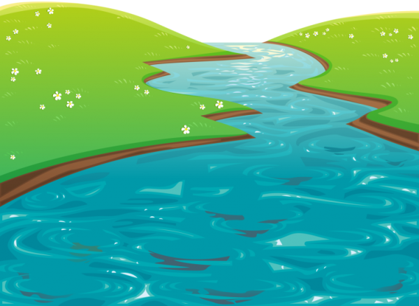 Река мультяшный