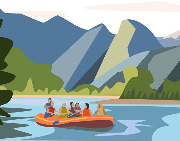 Горы река флэт