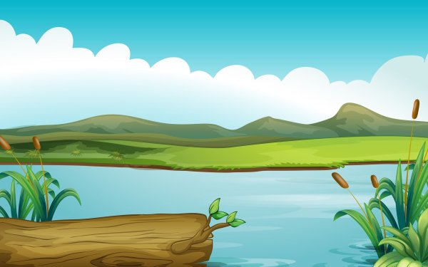 Мультяшный пейзаж