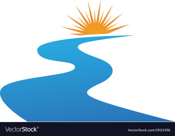 Река силуэт