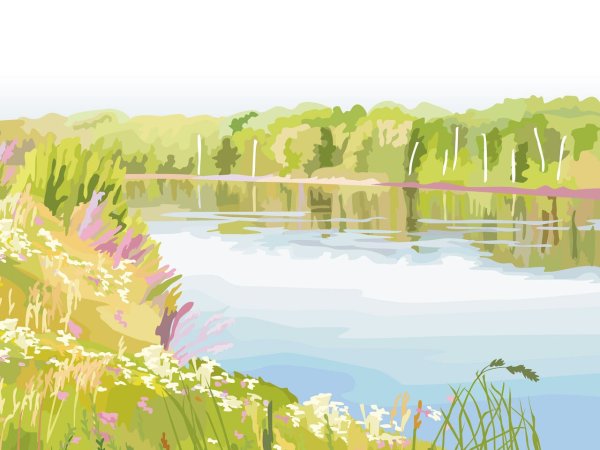 Нарисовать реку